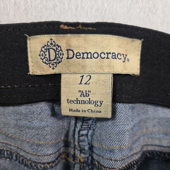 Democracy AB Technology Jeans Women's Size 12 Stretch Skinny - Picture 5 of 10